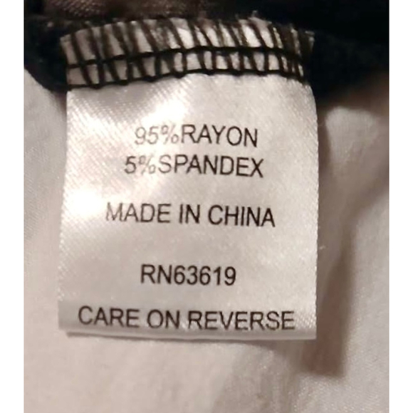 Women's A&I Black Tie-Dye Lace-Up Sleeve Top 1X (31JC) - Picture 5 of 8